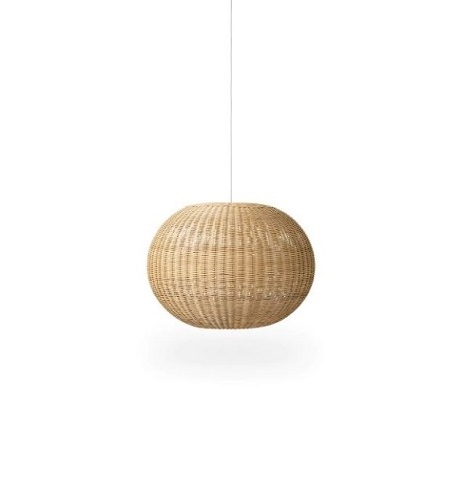 hot selling Creative interior designer bamboo lantern modern hanging ball light rattan decorative shade pendant lamp