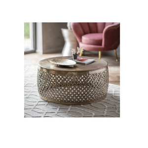 Drum End Table Round Side Tables Coffee Table Design Metal Hot Selling Promotional Elegant Living Room Furniture Modern