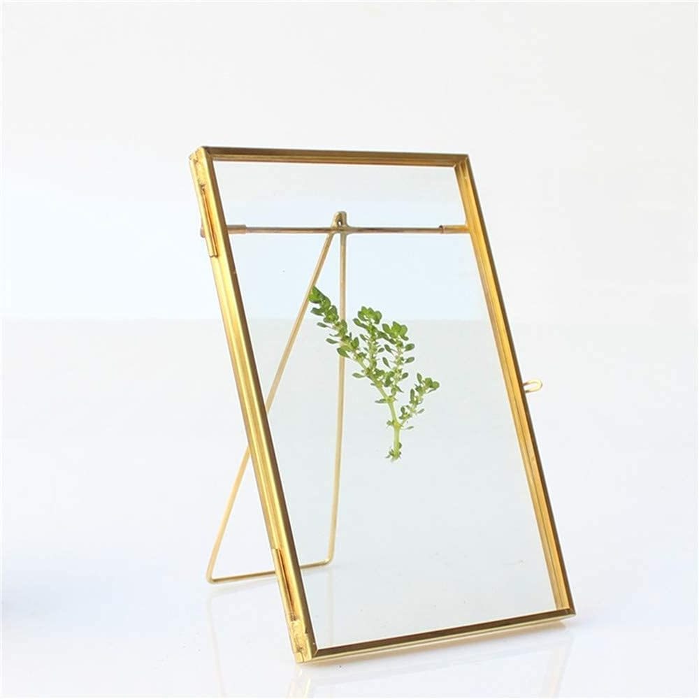 Factory Prices Luxury Glass and high Grade Metal Portable & Foldable Photo Box Customized Size Photo Frame For Sale