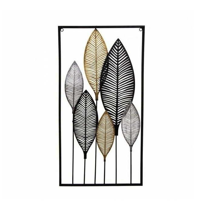 Wall Decor leaf Large Interior Bedroom Living Room Display Hanging Metal Modern Gold Luxury Art Decorative Home Wall Decor