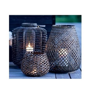 hot selling lantern style wooden candle votive  polished finished for traditional festival