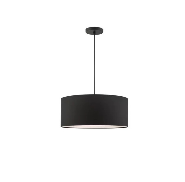 Black Led Pendant Light Nordic Design Fabric Modern Luminous Lamp Lighting Living Packing Room Hotel Color Support