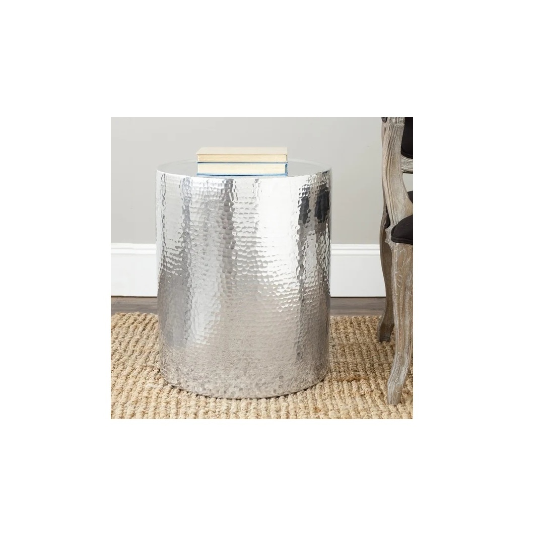 Metal Drum End Tables for home decor furniture for living room and lobby furniture side table Indoor and outdoor use drum table