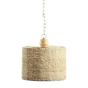 Brown Decorative Rattan Ceiling Light Chandelier Rattan Light Lamp Shade Pendant Chandelier Rattan Light Shade Hanging Lamp