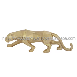 Clever Lioness Cast Aluminum decorative Dsktop Obkect Hot Selling New Elegant Animal Sculpture Metal Solid Object Table Decors