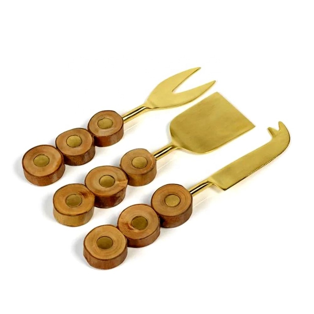 green ceramic handle Cheese spreader Tool Set Stainless Steel  Cheese butter Slicer and cheese spreader