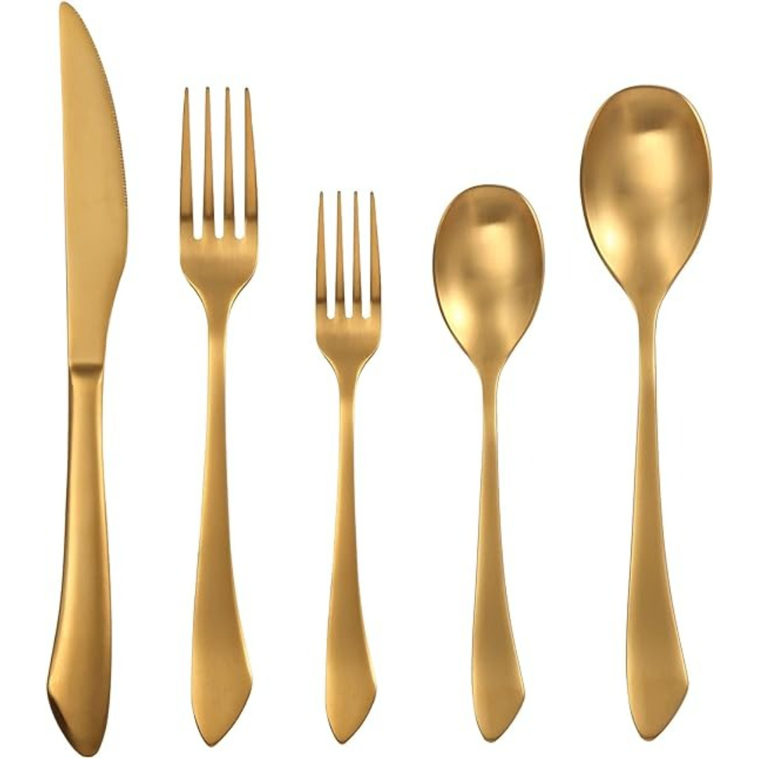 Top Luxury Flatware Metal Cutlery Set Wholesalers Direct Factory Stainless Steel Cutlery Set Gold Plated for Hotel Restaurant