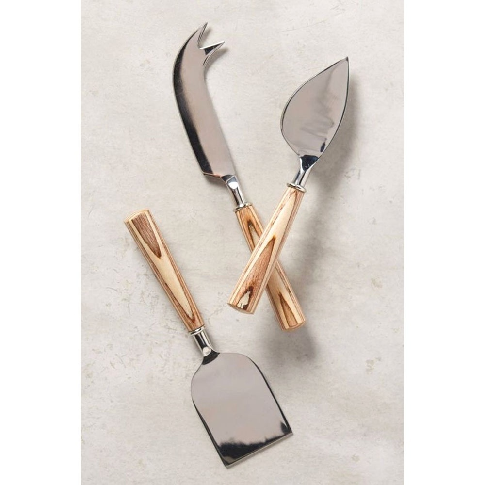 Stainless Steel silver Polished Cheese Knifes And Spreader with handmade wooden Handle Cheese Knife cheese spreader set