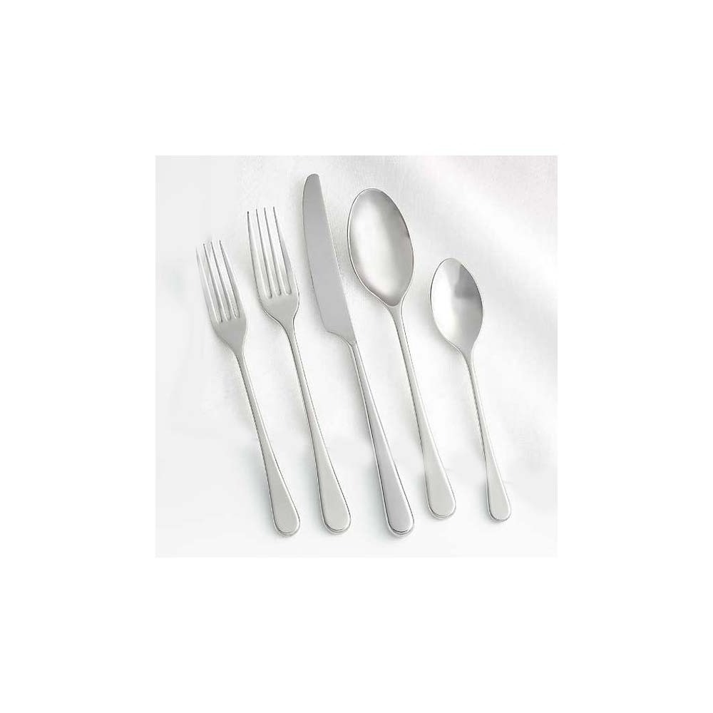 Customized Logo Named Design Silver Plated Square Design handle With unique Silver modern look flatware set