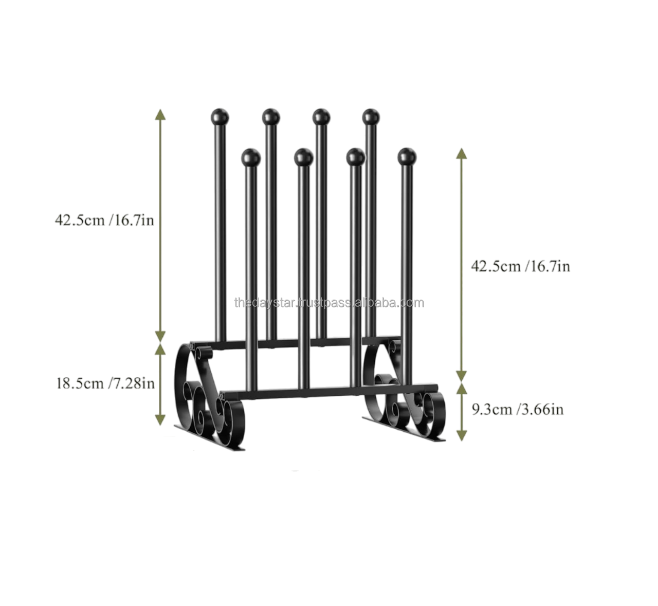 Freestanding Shoe Racks for Garden Black Metal Shoe Organizer for Boots space saving decoration and fully customizable.