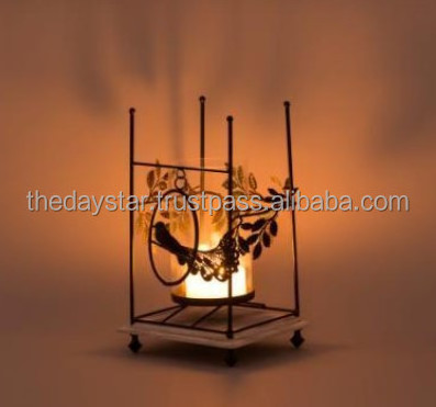 Article of iron T-light Votive holder butterfly Table top Decorative Item for Home and Room Decoration with customised colour