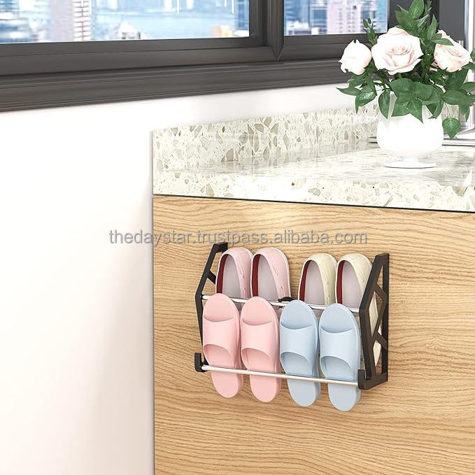 4 Pieces Wall Mounted Shoe Rack Door Organizer Shoe Organizer for Boots space saving decoration and fully customizable.