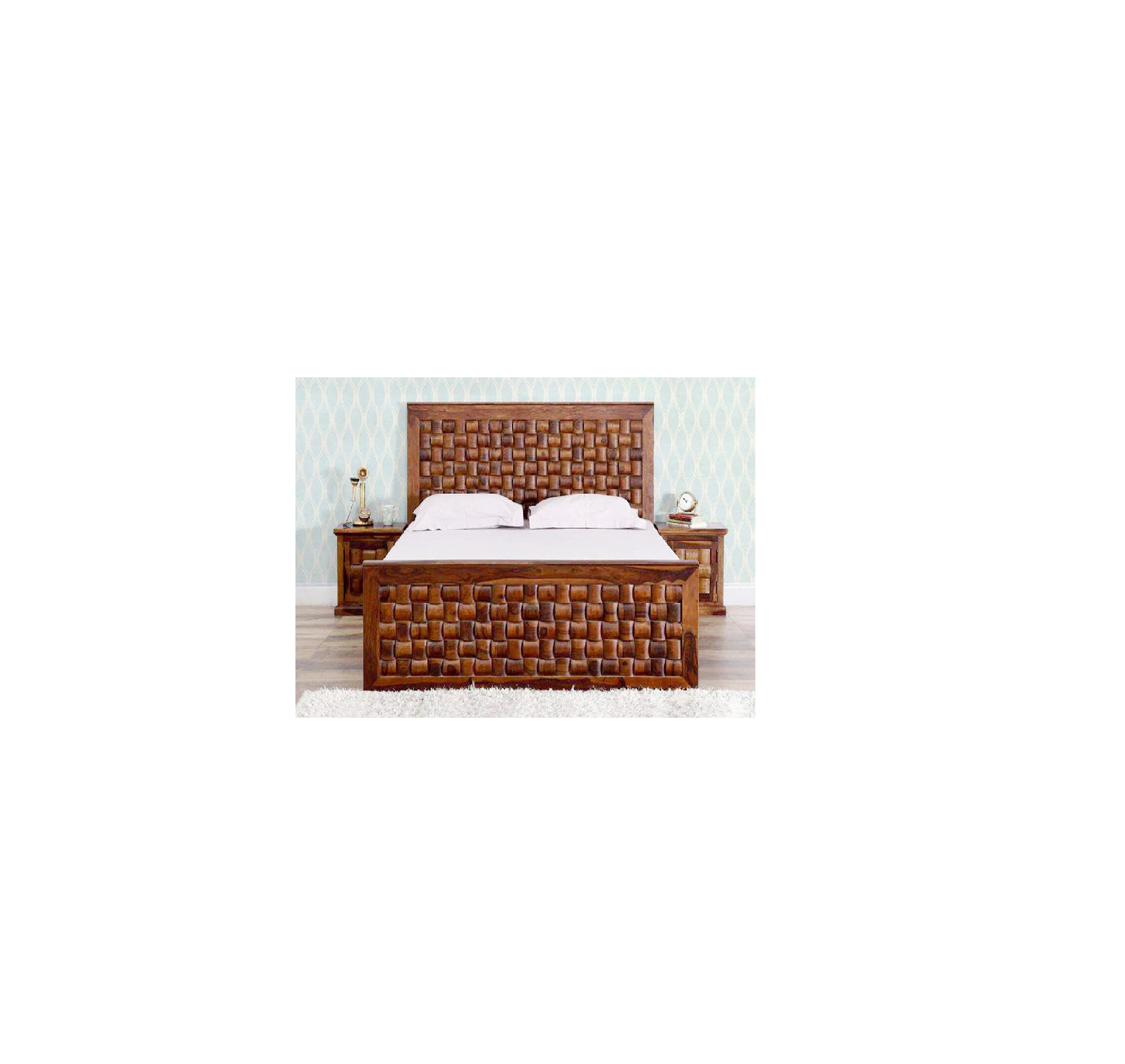 High Quality Rose Wood King Size Wooden Bed For Home Wooden Bedroom Furniture Comfortable Solid Bed for home apartment