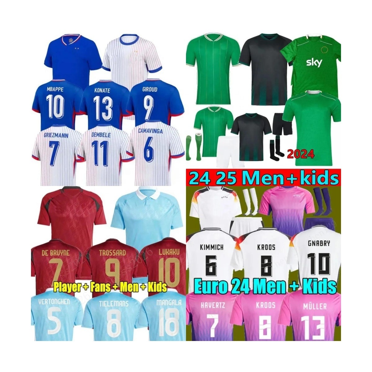 2024 camisetas de futbol New model Wholesale Soccer Uniforms national team soccer jersey with best quality