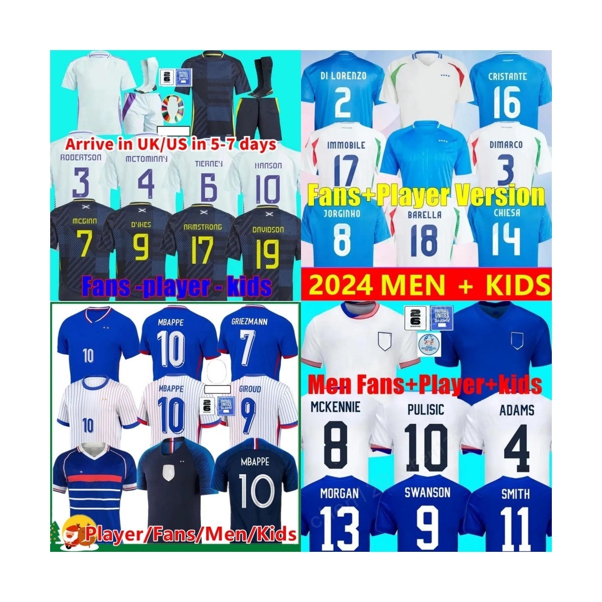 2024 camisetas de futbol New model Wholesale Soccer Uniforms national team soccer jersey with best quality