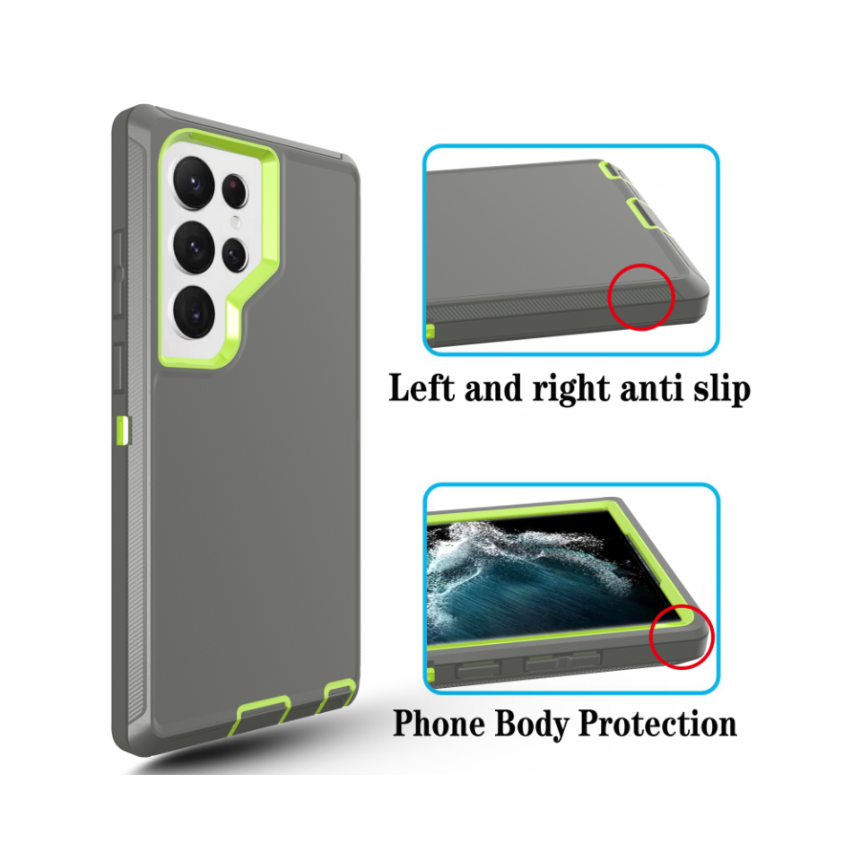 Heavy Duty 3 in 1 for Samsung S21 Case Full Body Protective Phone Cover for Galaxy S22 Plus S23 Ultra