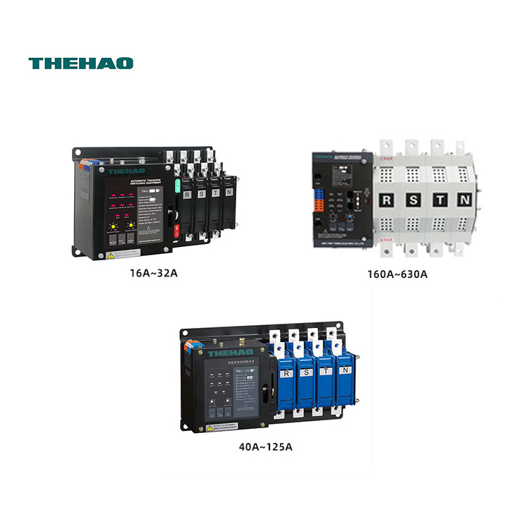 auto changeover switch 32a automatic transfer switch three single phase 20 amp 220v 400v dual power ats control switch