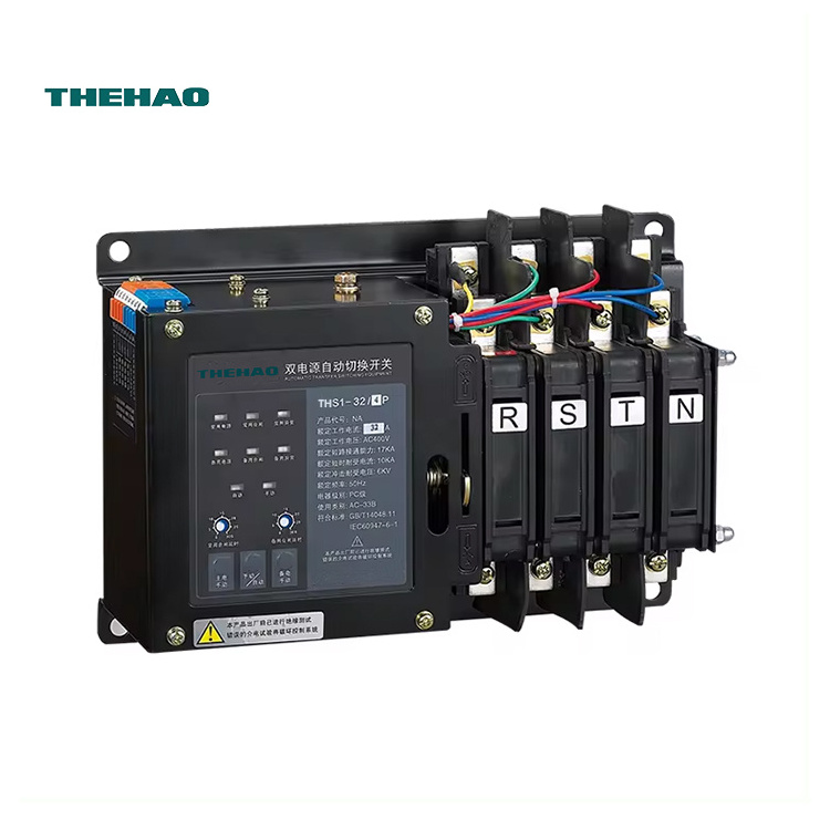 auto changeover switch 32a automatic transfer switch three single phase 20 amp 220v 400v dual power ats control switch