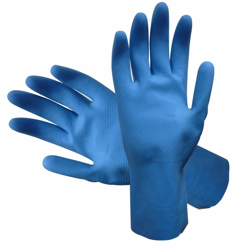 Top seller Malaysia made rubber gloves smooth lining latex for fish meat seafood vegetables food processing food handling work