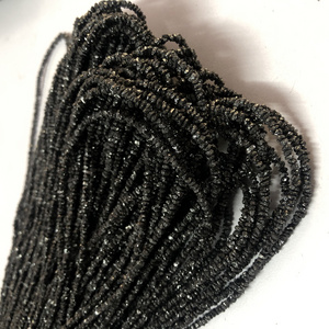 2mm 4mm Natural Black Diamonds Rough Beads Strand 20 Carat Size Wholesale Stone Strand for Jewelry Making Online Dealer Supplier