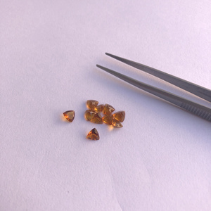 Buy Online 4mm Natural Citrine Faceted Trillion Cut Loose Gemstone Semi Precious Stones Buy For Jewelry Making From Manufacturer