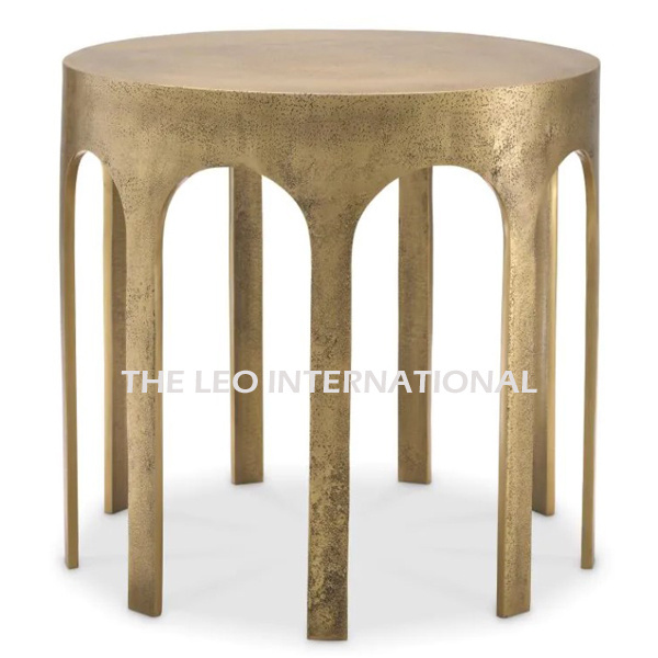 Aluminum tables Solid metal brass antique bronze finish Side Table End Table 16X16X20 Inch luxury furniture art deco furniture