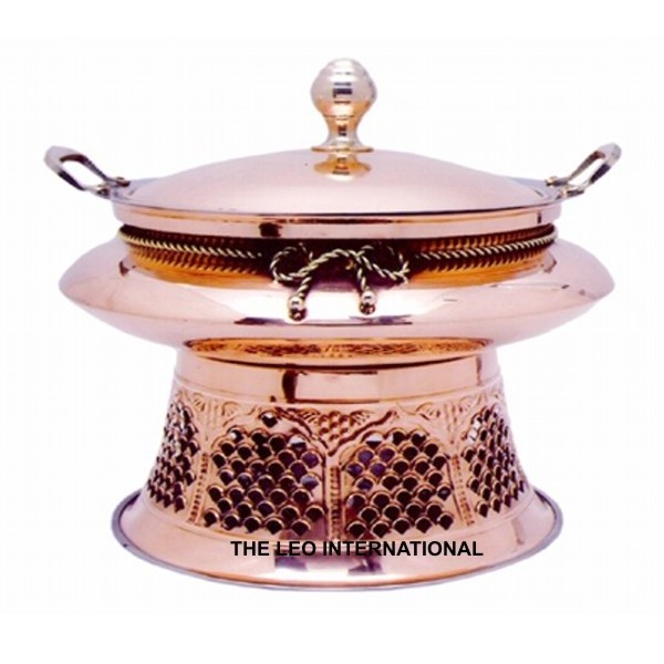 brass metal fancy hotel use roll top chafing dish