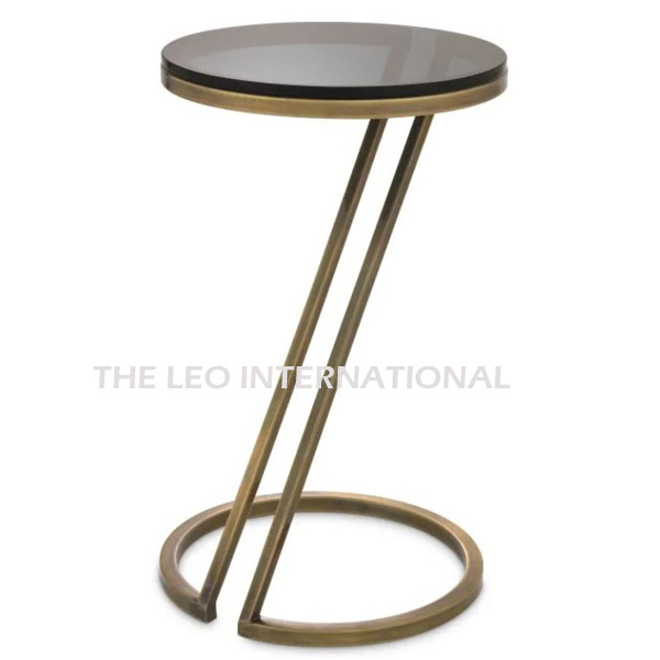 Aluminum tables Solid metal brass antique bronze finish Side Table End Table 16X16X20 Inch luxury furniture art deco furniture