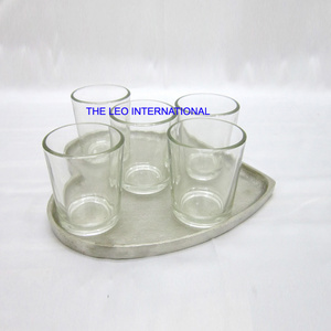 heart shape glass tea light candle holder jars for candle making