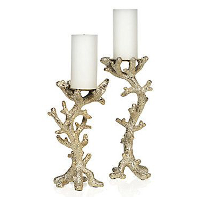 palm tree metal fancy candle holder