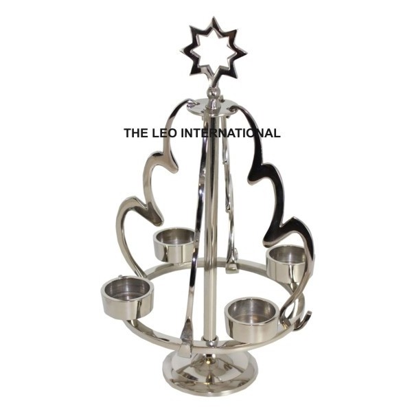 cheap price metal decorative Xmas tree candle holder