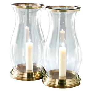 glass hurricane candle holders large