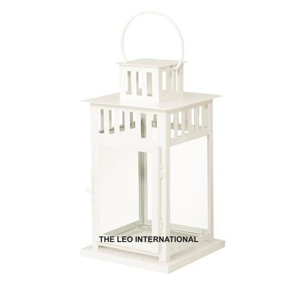 metal white modern lantern