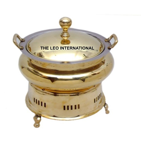 brass metal fancy hotel use roll top chafing dish