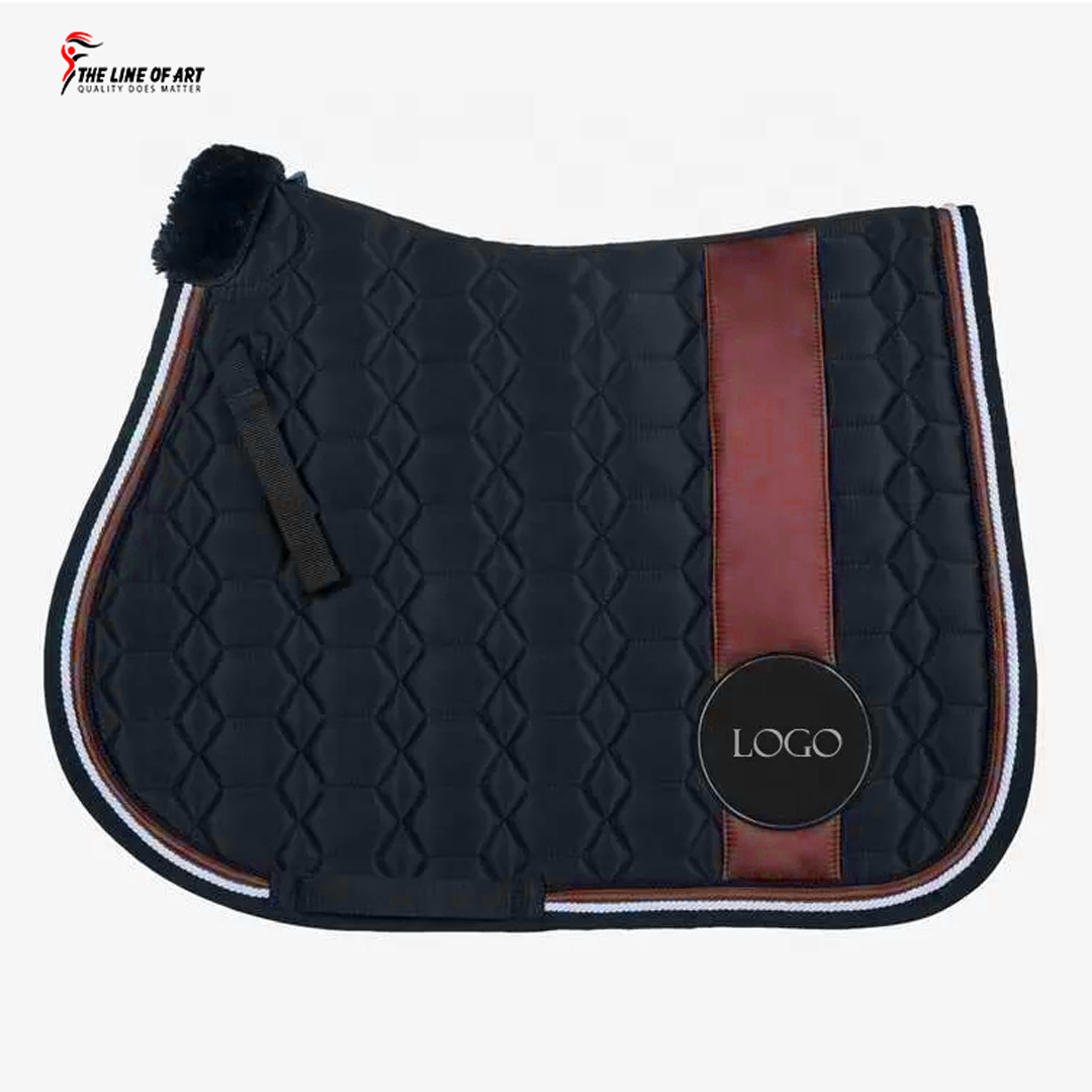 Wholesale Equestrian Supplier Dressage Saddle Blanket Competition Equine Custom Velvet Saddle pad for Horse Racing