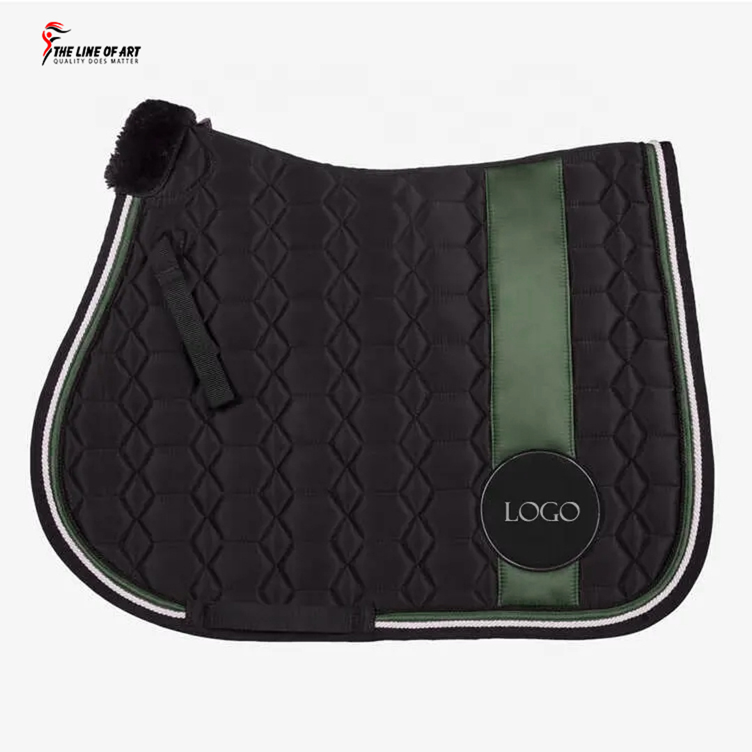 Wholesale Equestrian Supplier Dressage Saddle Blanket Competition Equine Custom Velvet Saddle pad for Horse Racing