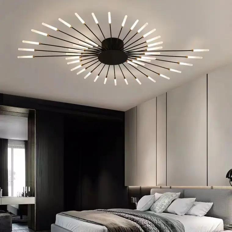 Atunus Modern Luxury Fireworks Led Ceiling Chandelier Lamp Indoor Lighting Living Room Bedroom Decoration Dining Table Light