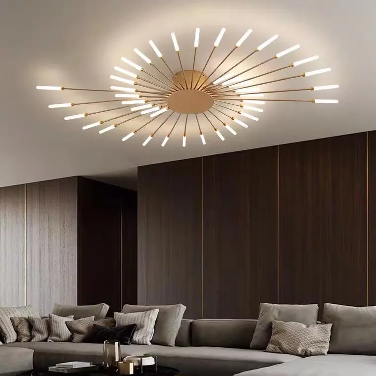 Atunus Modern Luxury Fireworks Led Ceiling Chandelier Lamp Indoor Lighting Living Room Bedroom Decoration Dining Table Light