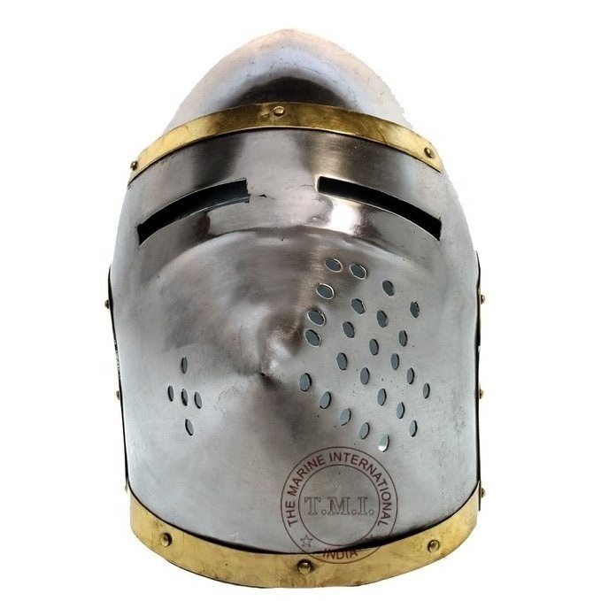 Medieval Bascinet Pig Face Armour Helmet Knight Greek  SCA~ Crusader Armor 18 Gauge Steel Helmet Decorative Gift.