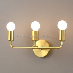 3 Lights Wall Sconce Industrial Modern Bathroom Vanity Mirror Lighting Fixture Mid Century Bedroom & Hallway Mount Wall Lamp