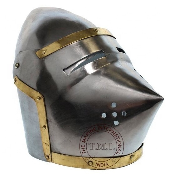 Medieval Bascinet Pig Face Armour Helmet Knight Greek  SCA~ Crusader Armor 18 Gauge Steel Helmet Decorative Gift.