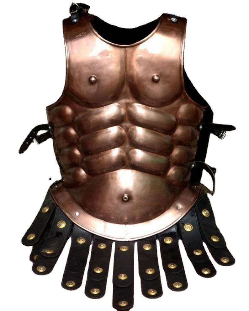 Copper Antique Finish Medieval Roman Muscle Armor Jurassic Adult Size & Wearable  Armor Spartan Costume Muscle Jacket