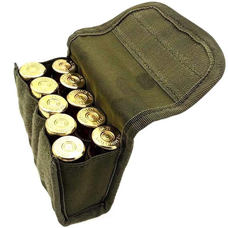 Ammo Belt Bag Leather Ammo Pouch Tactical Range Backpack Bag For Gun And Ammo Western Cartridge Belt Butt Stock Cartridge Holder