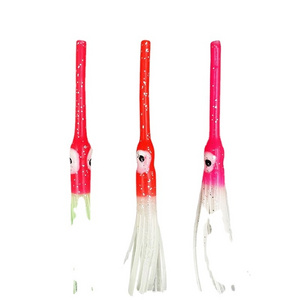 Luminous Long Mouth Octopus Fishing Lure Soft Silicone Squid Skirt Saltwater Fishing Lure Baits Sabiki Rigs Making Material