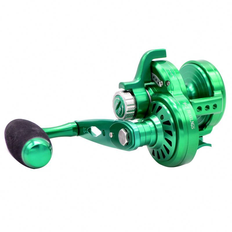 New Model Ryobi Jigger BT Overhead Metal Light Overhead Fishing Reels Trolling Fishing Slow Pitch Jigging Reel Saltwater