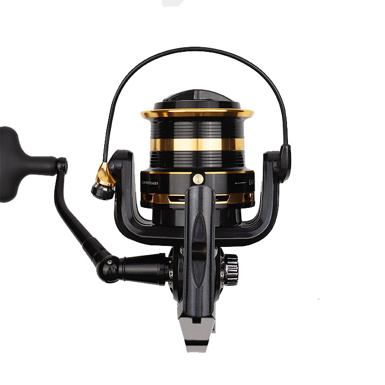 Adjustable Deep Sea 10000 12000 10Kg Max Drag Metal Stainless Steel Spinning Reel Surf Fishing Wheel With Metal/Plastic Spool