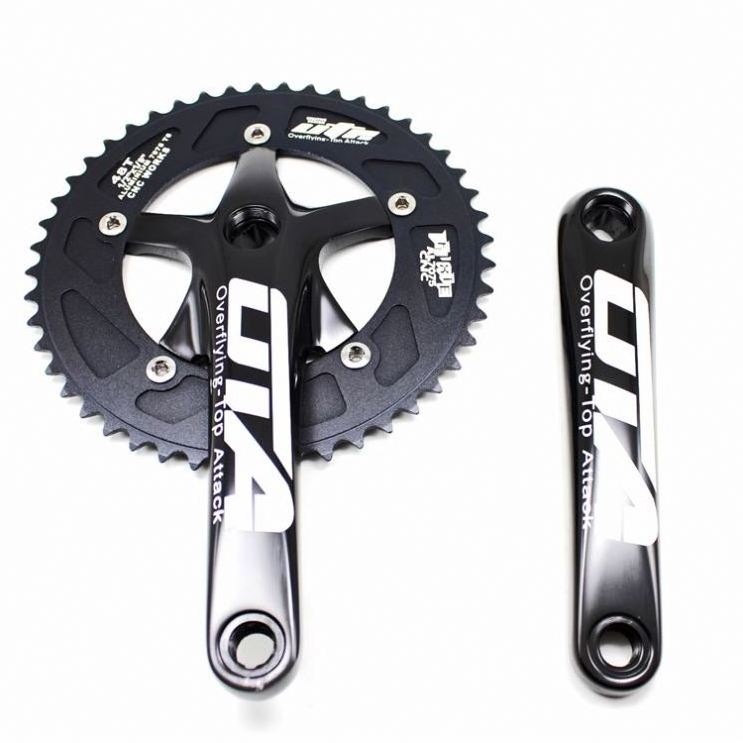 Ota 48T 130 Bcd Road Bike Single Speed Fixed Gear Crankset Crank Set Chainwheel Chain Ring