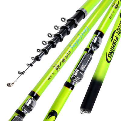 Carbon Fiber Fishing Rod Telescopic Spinning Pesca Rock Ultra Light 3.6M,4.5M,5.4M,6.3M Mini Sea Fishing Rod