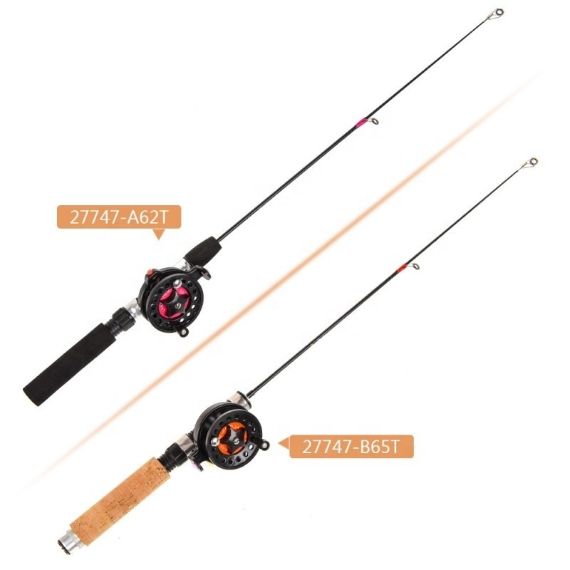 Portable Fiberglass Winter Fishing Pole Telescopic Ice Fishing Rod