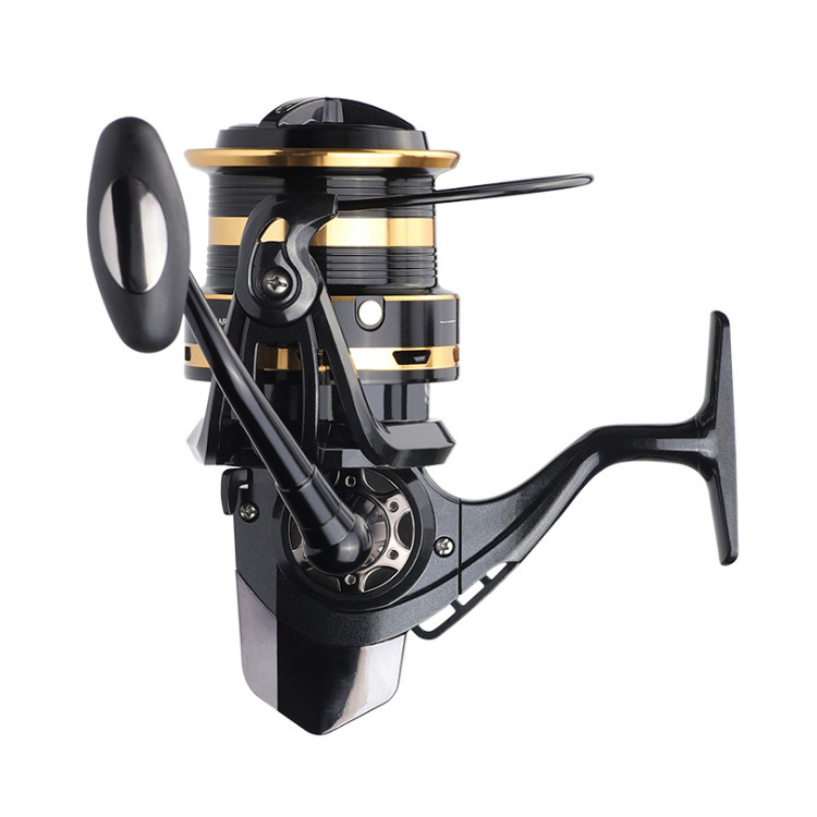 Adjustable Deep Sea 10000 12000 10Kg Max Drag Metal Stainless Steel Spinning Reel Surf Fishing Wheel With Metal/Plastic Spool